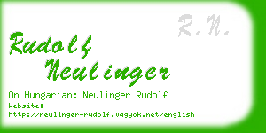 rudolf neulinger business card